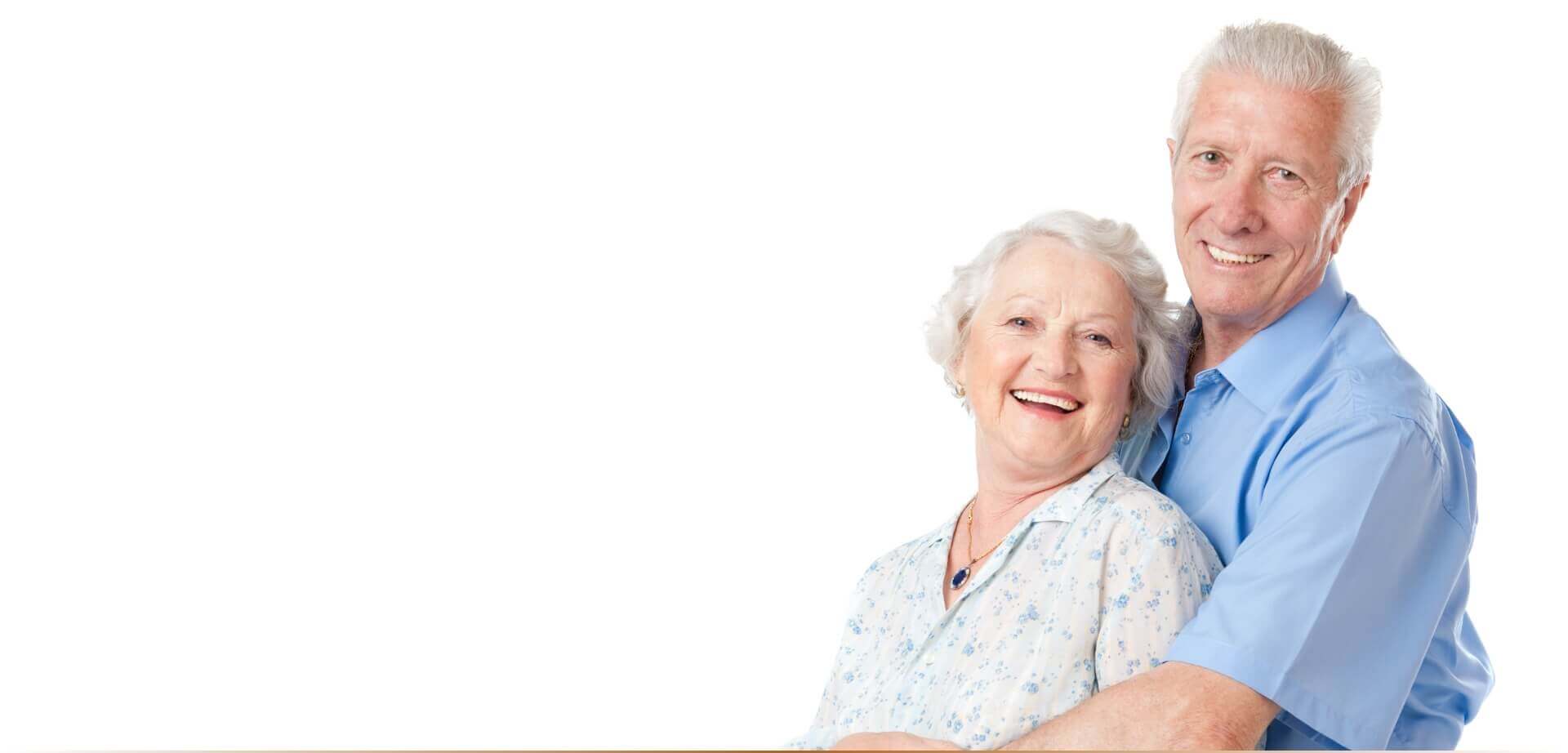 Happy elderly couple